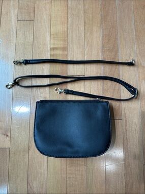 Lo & Sons Waverley Black Cactus Leather Belt Bag with Gold Hardware